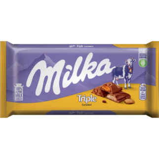 Шоколад молочний із потрійною карамеллю Milka Triple Caramel, 100 г - Інтернет-магазин спільних покупок ToGether