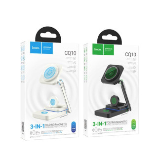 Бездротовий Зарядний Пристрій Hoco CQ10 3in1 Magnetic 15W For iWatch - Інтернет-магазин спільних покупок ToGether
