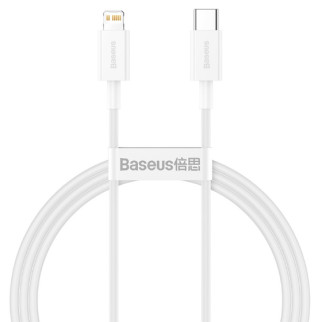Кабель USB PD Lightning/Type-C BASEUS CATLYS-02 0,25м білий - Інтернет-магазин спільних покупок ToGether
