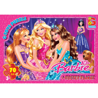 Пазли тм "g-toys" із серії "barbie", 70 елементів - Інтернет-магазин спільних покупок ToGether