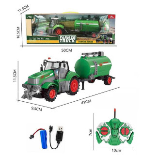 Трактор причеп, підсвічування, на радіокеруванні 50*11, 5*16, 5 у коробці qh205-3 - Інтернет-магазин спільних покупок ToGether