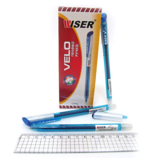 Ручка гел. Wiser "velo" 0, 6мм синя 12 шт.(в упаковці) | velo-bl - Інтернет-магазин спільних покупок ToGether