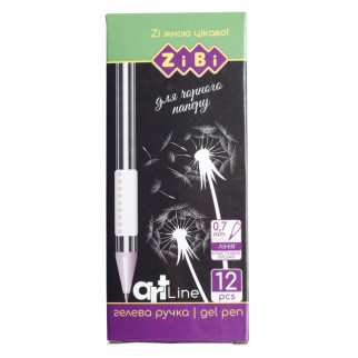 Ручка гелева, 0, 6 мм, біла 12 шт.(в упаковці) zb. 2208-12 - Інтернет-магазин спільних покупок ToGether