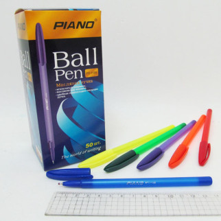Ручка кулькова "piano" синя 50шт в упаковці 1158-pt - Інтернет-магазин спільних покупок ToGether