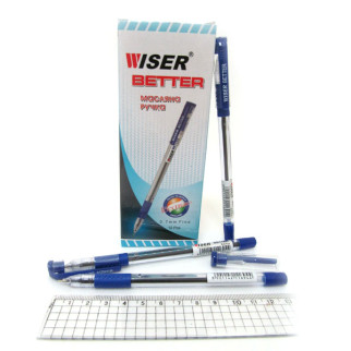 Ручка масляна wiser "better" 0,7 мм з грипом синя 12 шт.(в упаковці) - Інтернет-магазин спільних покупок ToGether