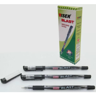Ручка масляна wiser "blast" 0,7 мм з грипом чорна ua 12 шт.(в упаковці) - Інтернет-магазин спільних покупок ToGether