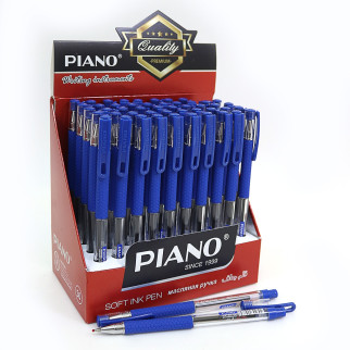 Ручка масляна грип "piano" синя 50шт в упаковці 350pt-bl - Інтернет-магазин спільних покупок ToGether