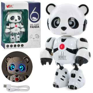 Тварина панда 13 см, акум, usb, повторює, звукові ефекти, світлові ефекти, функція запису, кор, 18-14-7см - Інтернет-магазин спільних покупок ToGether