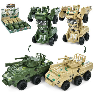 Трансформер інерц, робот + військова машина 14см, 2 кольори 8шт в коробці 31, 5-33, 5-7см - Інтернет-магазин спільних покупок ToGether