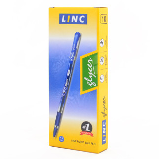 Ручка кульк/ масл "Glycer" синя 0,7 мм "LINC" ціна за 10 шт. // | 411801 - Інтернет-магазин спільних покупок ToGether