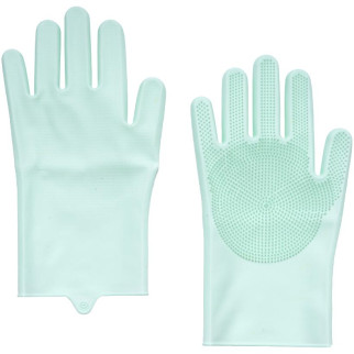 Силіконові рукавички для миття посуду з ворсою 28см FY-0547 - Інтернет-магазин спільних покупок ToGether