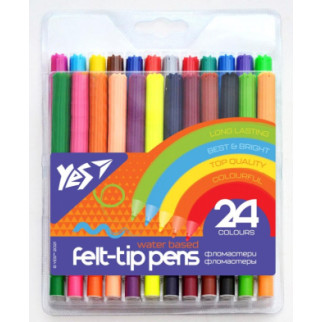 Фломастери YES 24 кольори Erudite - Інтернет-магазин спільних покупок ToGether