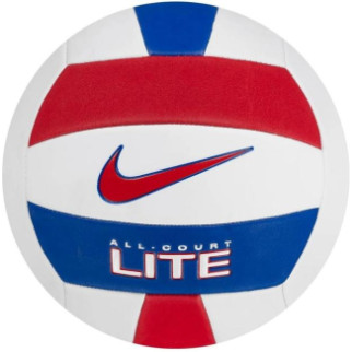М'яч волейбольний Nike ALL COURT LITE VOLLEYBALL DEFLATED WHITE/UNIVERSITY RED/GAME ROYAL/UN size 5 N.100.9071.124.05 - Інтернет-магазин спільних покупок ToGether