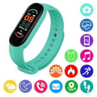 Фітнес браслет FitPro Smart Band M6 (смарт годинник, пульсоксиметр, пульс). Колір зелений Наша ціна: 263грн - Інтернет-магазин спільних покупок ToGether