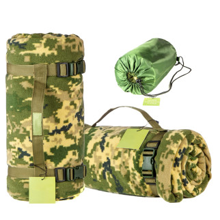 Тактичний флісовий плед 150х200см – ковдра для військових із чохлом, килимок плед покривало. Колір: піксель - Інтернет-магазин спільних покупок ToGether