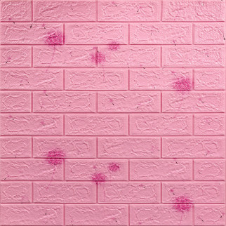 Декоративна 3D панель самоклейка під світло-рожевий цегла Кульбабка 700х770х5мм (022) SW-00000023 - Інтернет-магазин спільних покупок ToGether