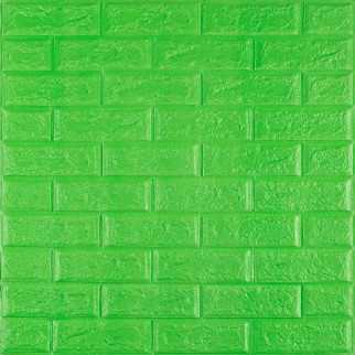 3D панель самоклеюча цегла Зелений 700х770х5мм (013-5) SW-00000149 - Інтернет-магазин спільних покупок ToGether