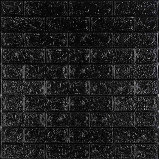 3D панель самоклеюча цегла Чорний 700х770х5мм (019-5) SW-00000151 - Інтернет-магазин спільних покупок ToGether