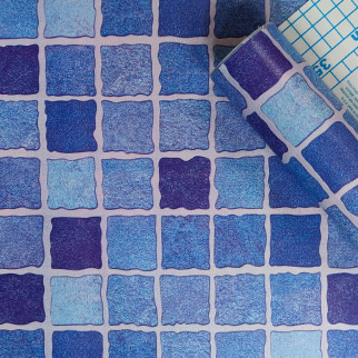 Самоклеюча плівка синя мозаїка 0,45х10м SW-00000825 - Інтернет-магазин спільних покупок ToGether