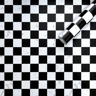 Самоклеюча плівка шахи мармур 0,45х10м SW-00001446 - Інтернет-магазин спільних покупок ToGether