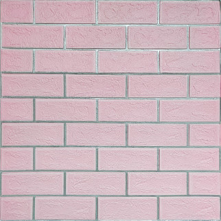 Панель стінова 70*70cm*5mm рожева цегла зі сріблом (D) SW-00001501 - Інтернет-магазин спільних покупок ToGether