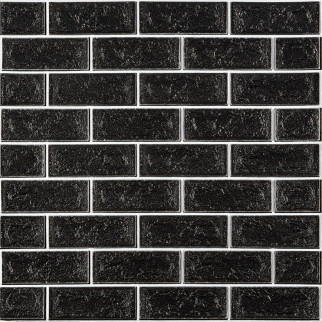 Панель стінова 70*70cm*5mm чорна цегла з білим (D) SW-00001503 - Інтернет-магазин спільних покупок ToGether