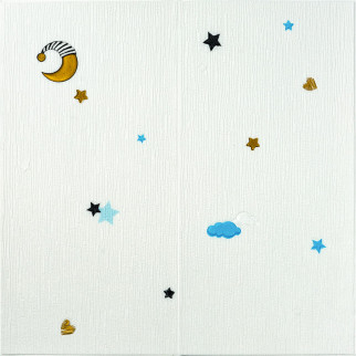 Панель стінова 3D 700*700*4mm зірки та місяць на білому фоні (D) SW-00001970 - Інтернет-магазин спільних покупок ToGether