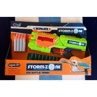 Іграшковий Бластер Storm Zone Z1188A зелений на м'яких патронах 12 патронів - Інтернет-магазин спільних покупок ToGether