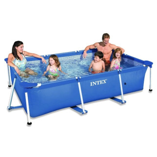Дитячий басейн - Intex 28271 Small Frame синій / 260см х 160см х 65см / каркасний басейн наливний - Інтернет-магазин спільних покупок ToGether