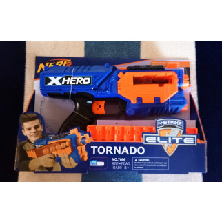 Іграшковий Дитячий Бластер Blaze Storm Nerf 7096 Tornado на м'яких патронах 10шт - Інтернет-магазин спільних покупок ToGether