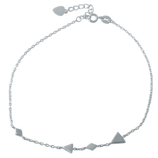 Срібний браслет на ногу без каменів, вага виробу 2,27 г (1993958) 2326 розмір - Інтернет-магазин спільних покупок ToGether