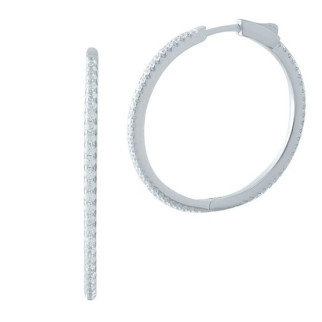 Срібні сережки з фіанітами (1998328) - Інтернет-магазин спільних покупок ToGether
