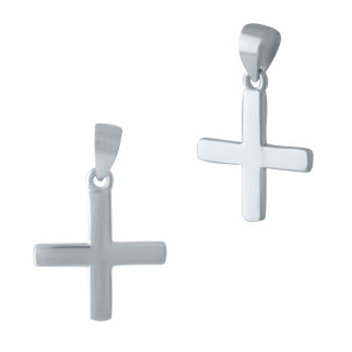 Срібний хрестик без каменів (1999622) - Інтернет-магазин спільних покупок ToGether