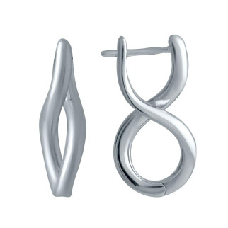 Модні елегантні срібні сережки без каменів з англійським замком асиметричні жіночі сережки зі срібла - Інтернет-магазин спільних покупок ToGether