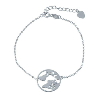 Срібний браслет без каменів, вага виробу 2,46 г (2005704) 1720 розмір - Інтернет-магазин спільних покупок ToGether