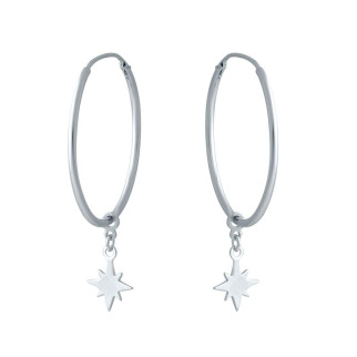 Срібні сережки без каменів (2005759) - Інтернет-магазин спільних покупок ToGether