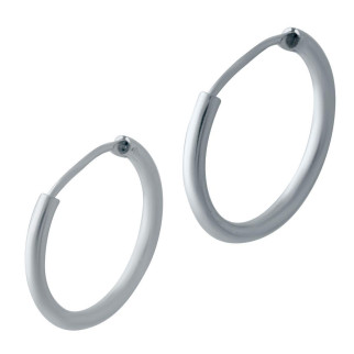 Срібні сережки без каменів (2023982) - Інтернет-магазин спільних покупок ToGether