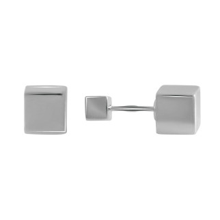 Срібні сережки без каменів жіночі серги зі срібла гвоздики діор у формі куба в стилі мінімалізм - Інтернет-магазин спільних покупок ToGether