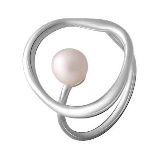 Жіноча обручка з перлами срібна каблучка із срібла 925 проби. розмір 18 - Інтернет-магазин спільних покупок ToGether
