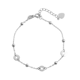 Срібний браслет без каменів, вага виробу 1,86 г (2079668) 1720 розмір - Інтернет-магазин спільних покупок ToGether