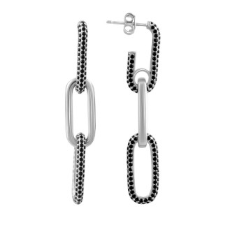 Срібні сережки з фіанітами (2082392) - Інтернет-магазин спільних покупок ToGether