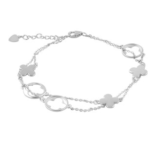 Срібний браслет без каменів, вага виробу 3,09 г (2085461) 1720 розмір - Інтернет-магазин спільних покупок ToGether