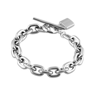 Срібний браслет без каменів, вага виробу 26,01 г (2096559) 18 розмір - Інтернет-магазин спільних покупок ToGether
