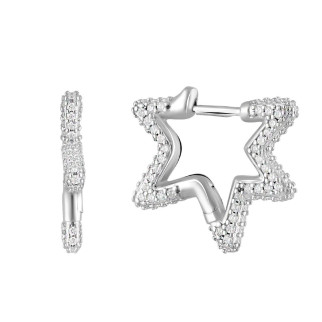 Срібні сережки з фіанітами (2096856) - Інтернет-магазин спільних покупок ToGether