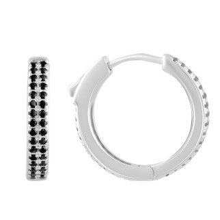 Срібні сережки з фіанітами (2098805) - Інтернет-магазин спільних покупок ToGether