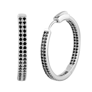 Срібні сережки з фіанітами (2098881) - Інтернет-магазин спільних покупок ToGether