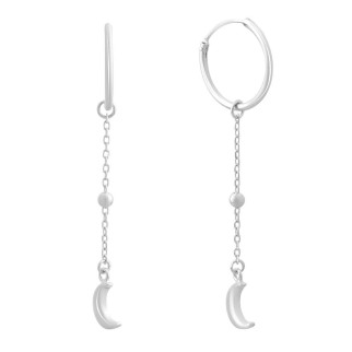 Срібні сережки без каменів (2102519) - Інтернет-магазин спільних покупок ToGether