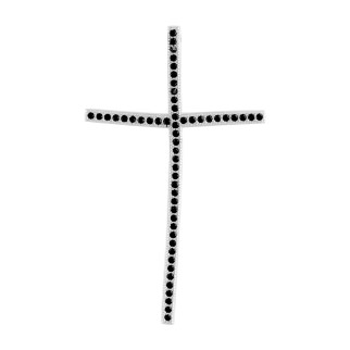 Срібний хрестик з фіанітами (2109754) - Інтернет-магазин спільних покупок ToGether