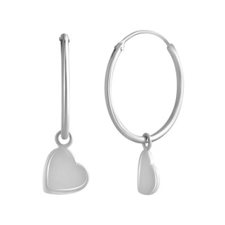 Срібні сережки без каменів (2134695) - Інтернет-магазин спільних покупок ToGether
