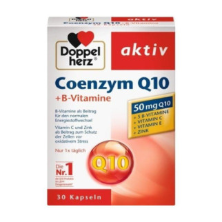 Доппельгерц Коензим Q 10 + вітаміни групи В капсули Doppelherz  Coenzym Q 10 + B-Vitamine Kapseln 30 St. - Інтернет-магазин спільних покупок ToGether